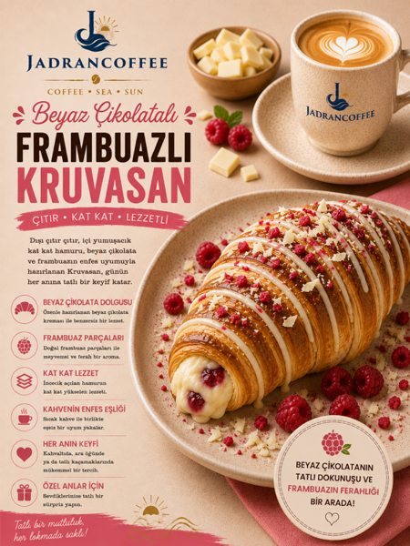 Beyaz Çikolatalı Frambuazlı